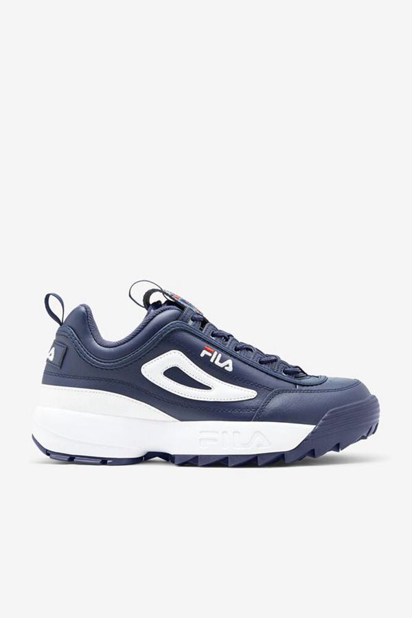 Fila Disruptor 2 Premium Men's Sneakers - Navy/Red/White,NZ 986-6987